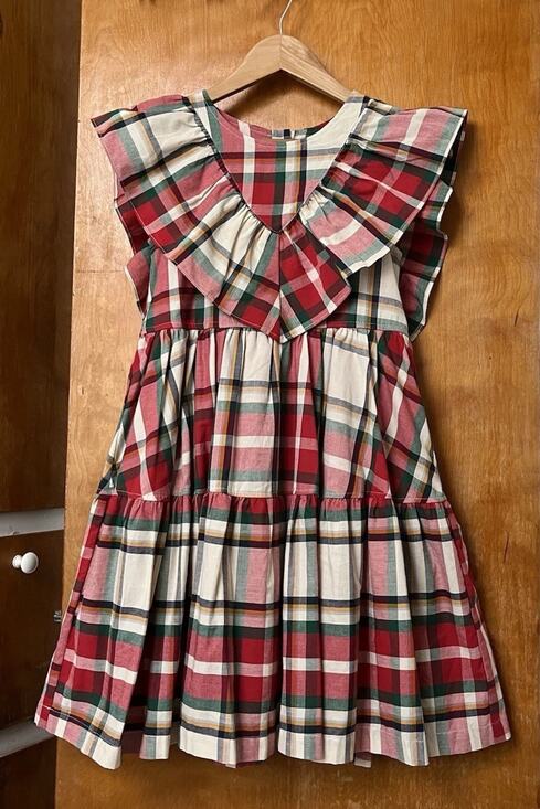Pink Chicken Other - Pink Chicken Raphaela Holiday Tartan Girls Christmas Dress Ruffle Portrait Sz 12